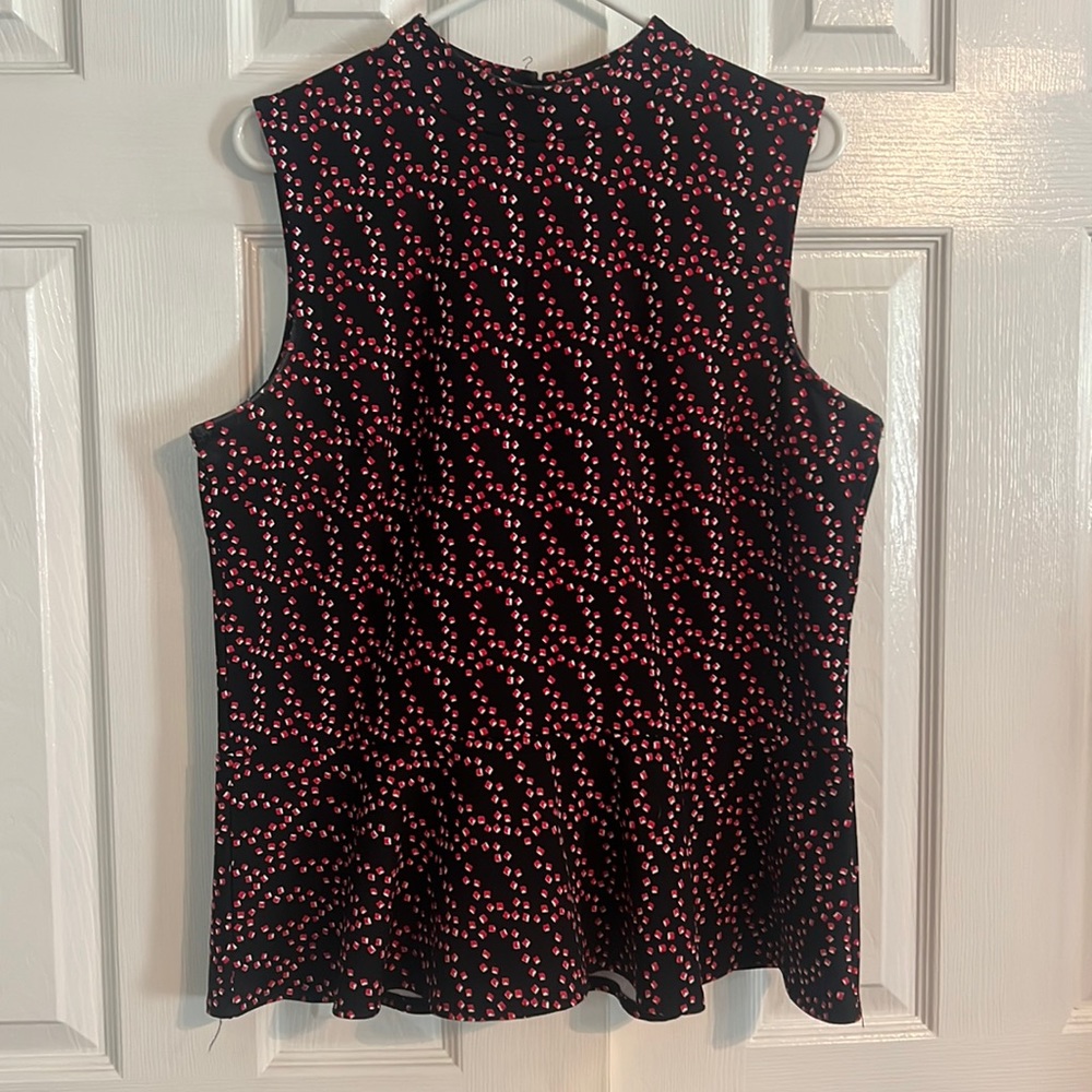 Sleeveless Banana Republic peplum top